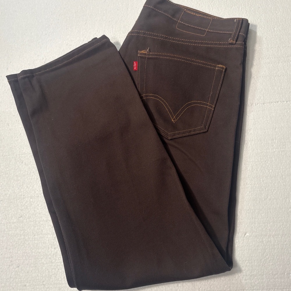 Levi's‎ 501 Made USA Brown 100% Cotton Button Fly Jeans tagged 42 36 x 30 actual